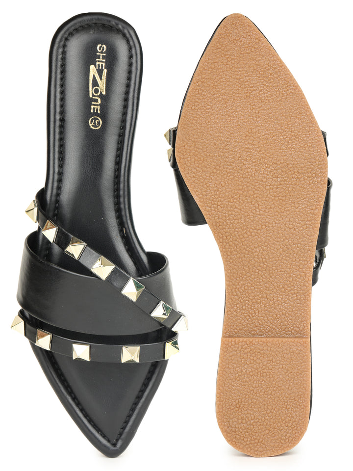 Shezone Black Women Flats