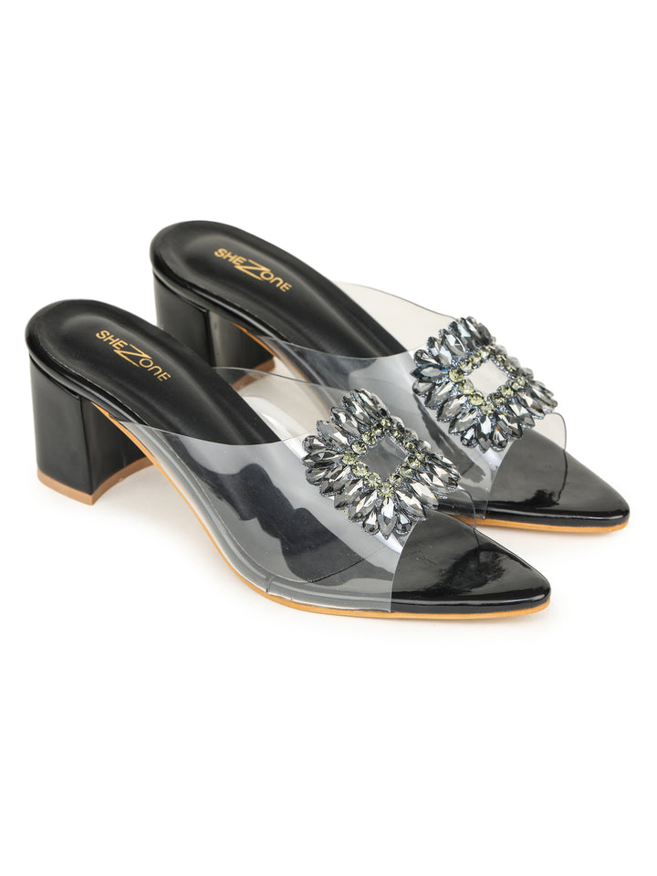 Shezone Black Women Heels