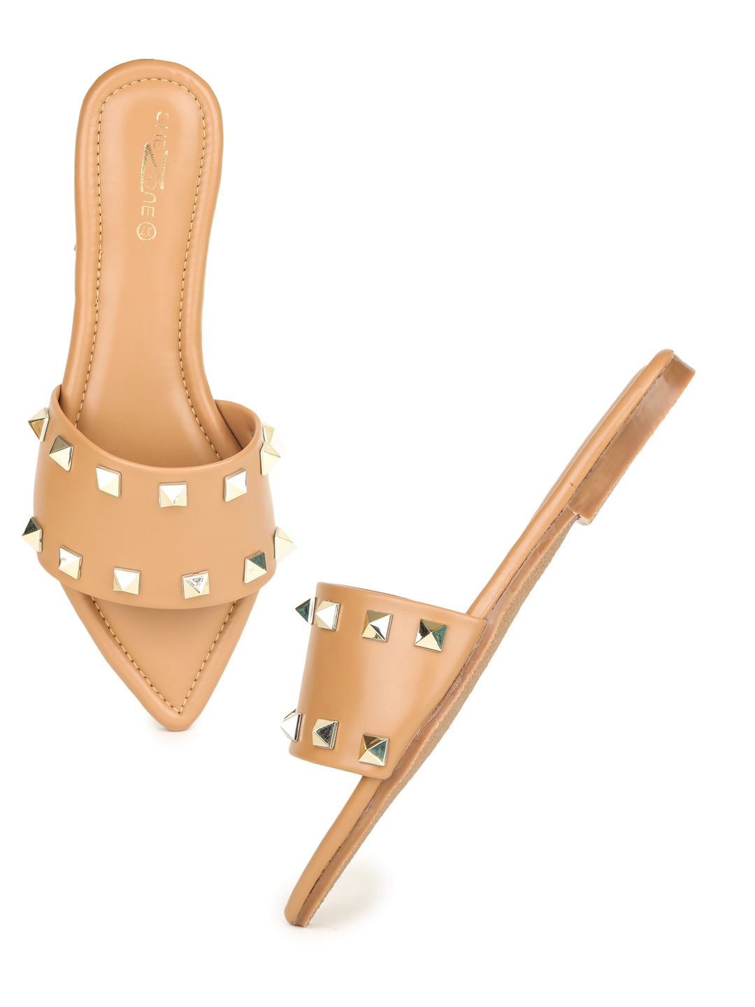 Shezone Beige Women Flats