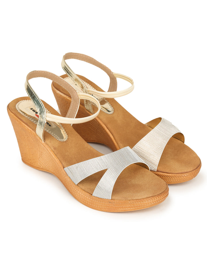 Shezone Golden Women Heels