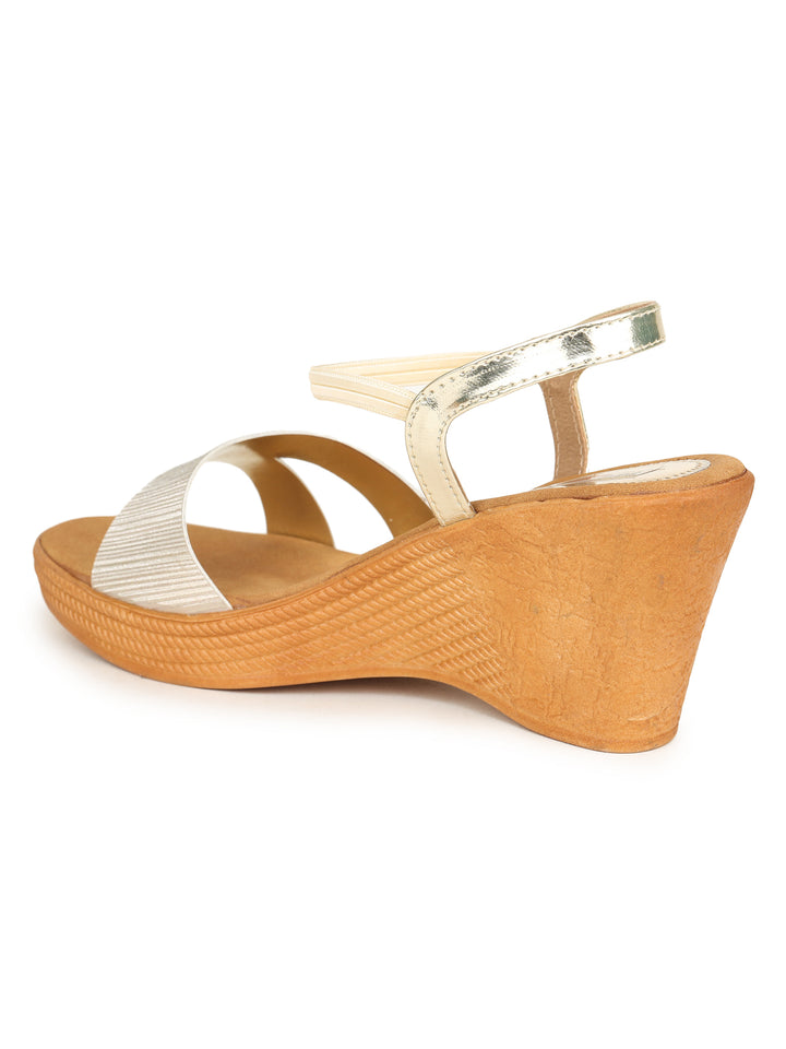 Shezone Golden Women Heels