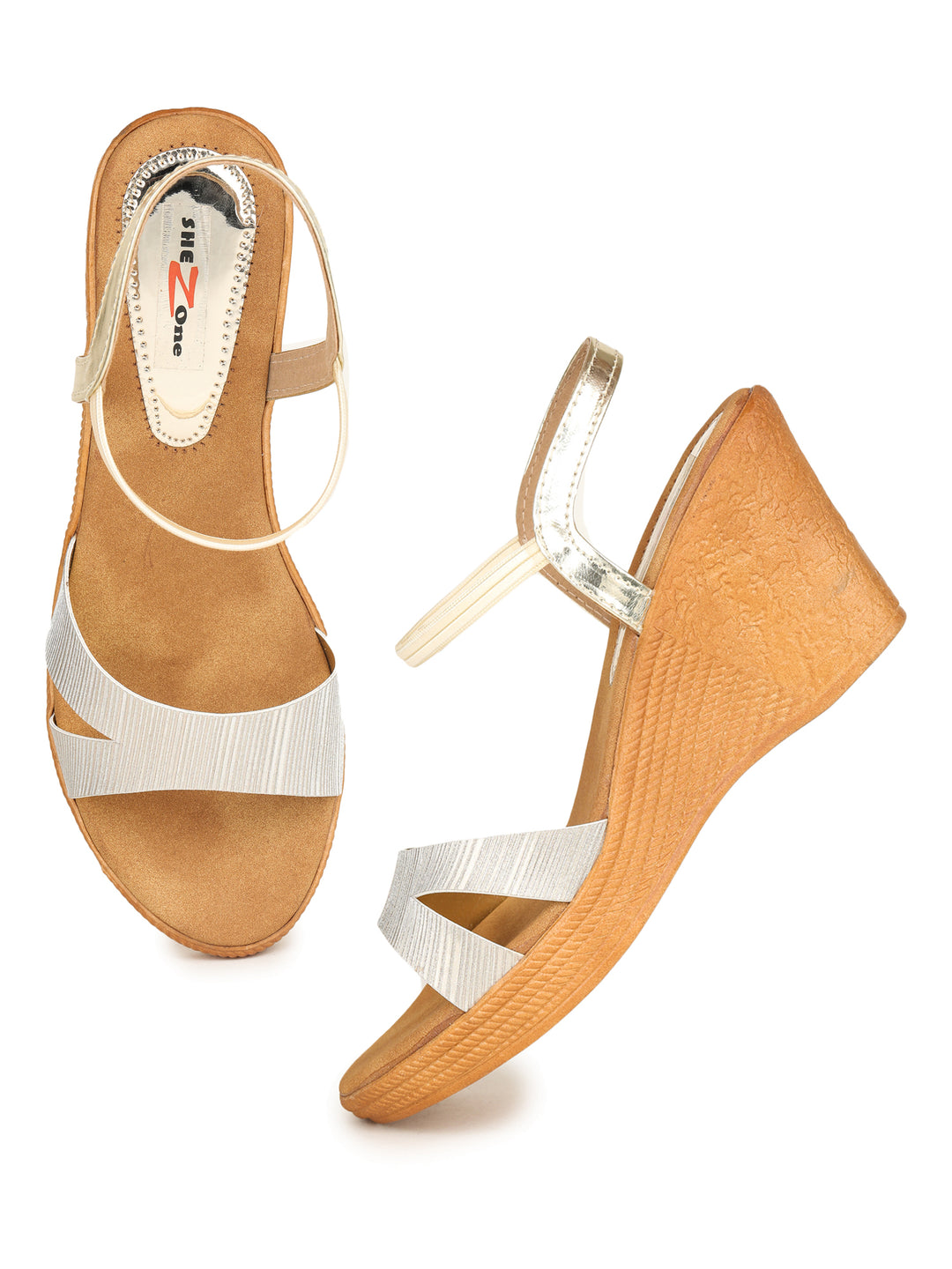 Shezone Golden Women Heels