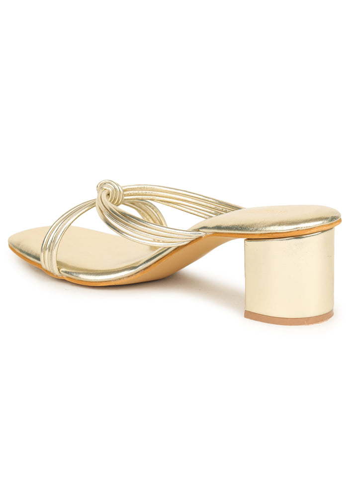 Shezone Golden Women Heels