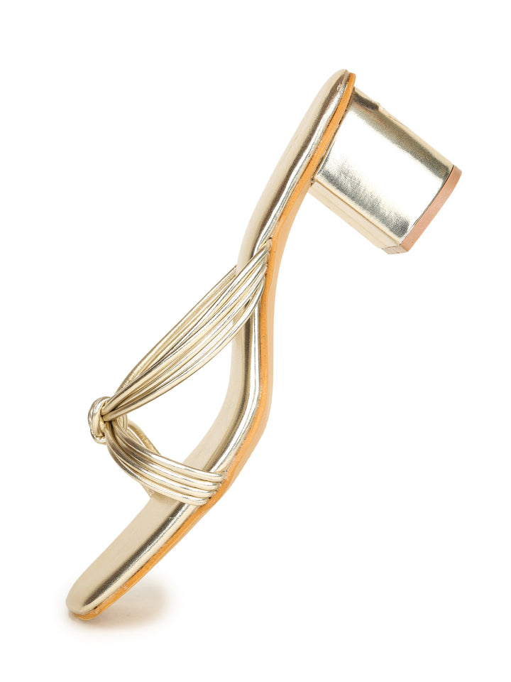 Shezone Golden Women Heels