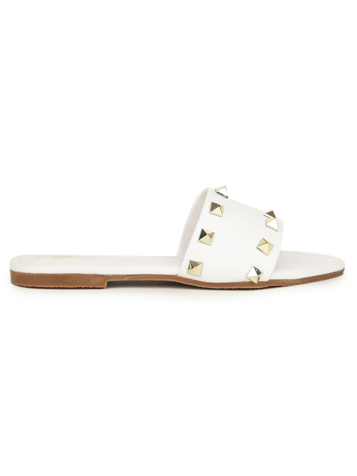 Shezone White Women Flats
