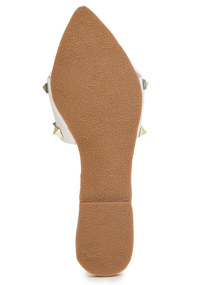 Shezone White Women Flats