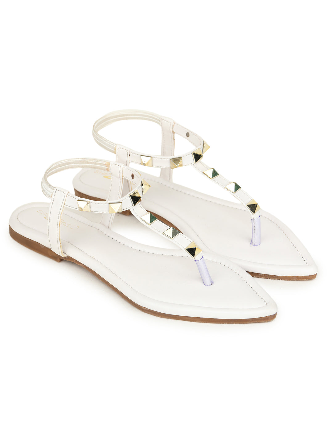 Shezone White Women Flats