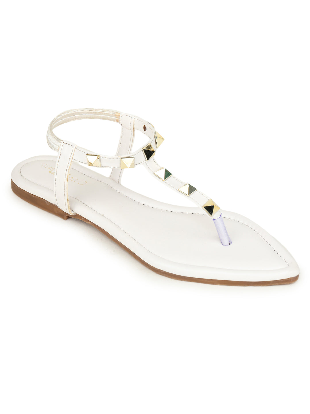 Shezone White Women Flats
