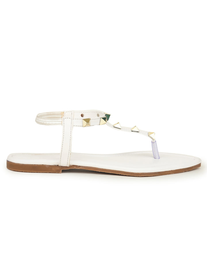Shezone White Women Flats