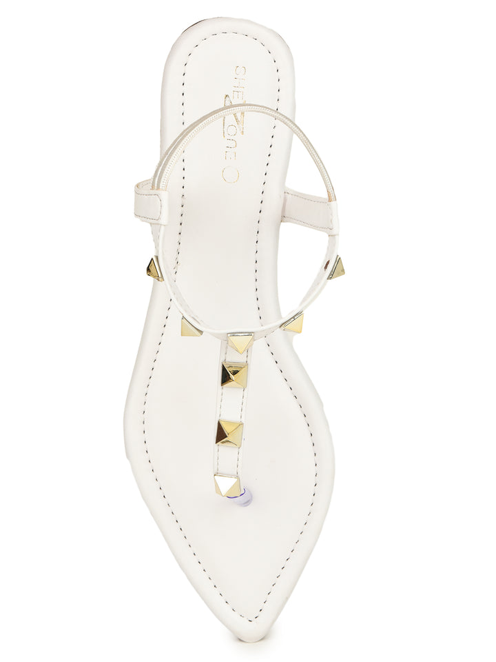 Shezone White Women Flats