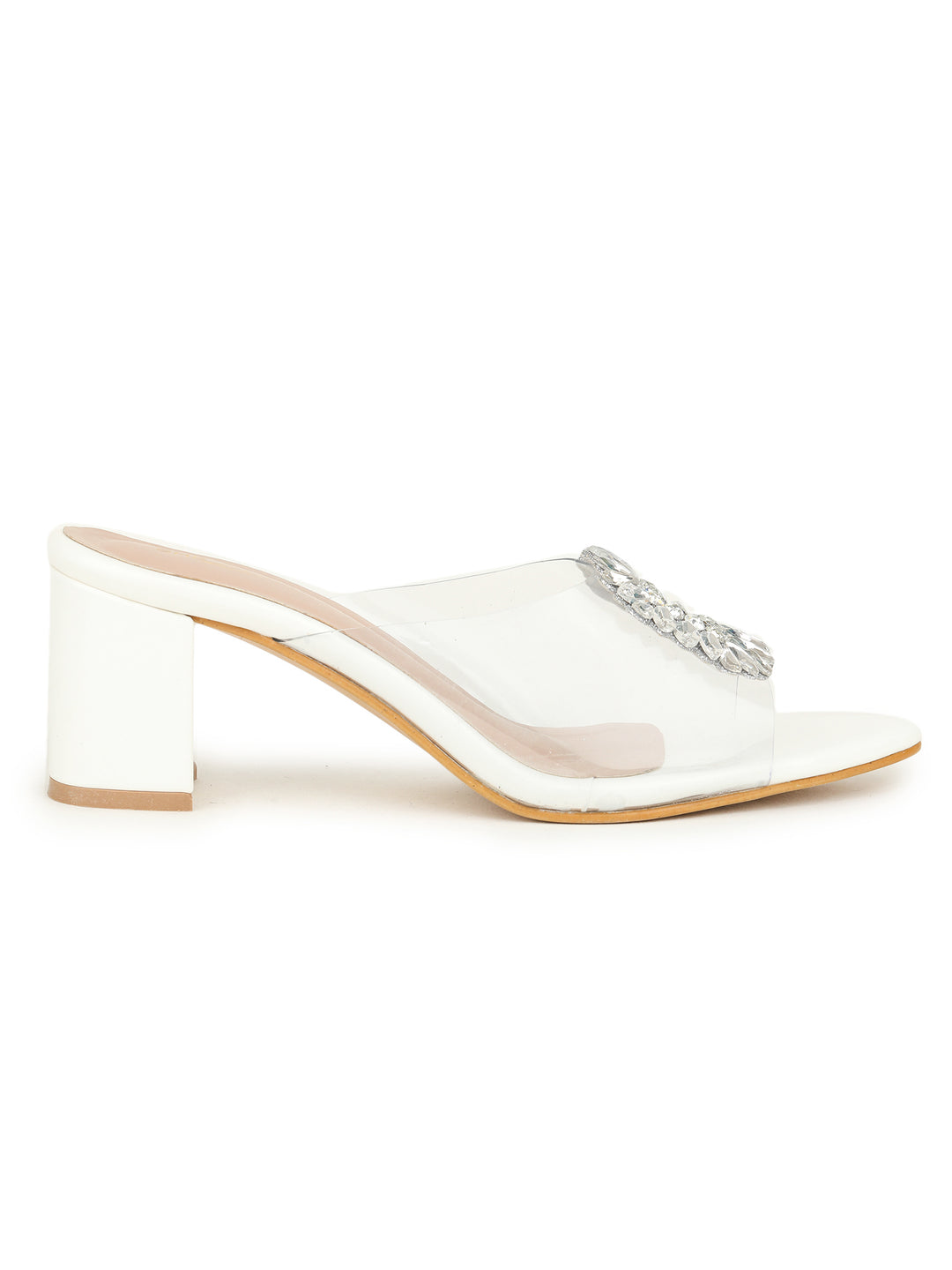 Shezone White Women Heels