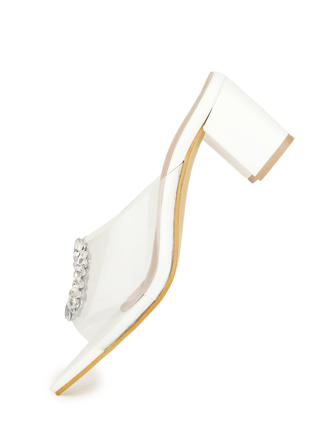 Shezone White Women Heels