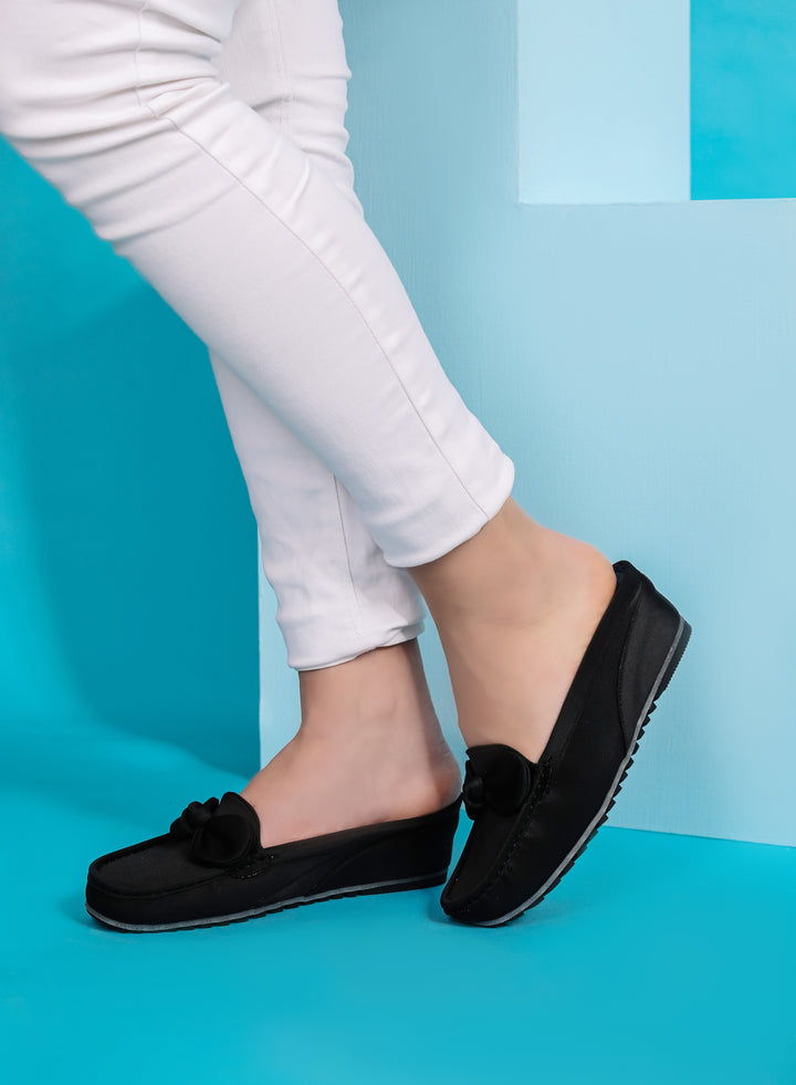 Shezone Black Women Loafers