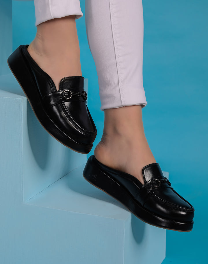 Shezone Black Women Loafers
