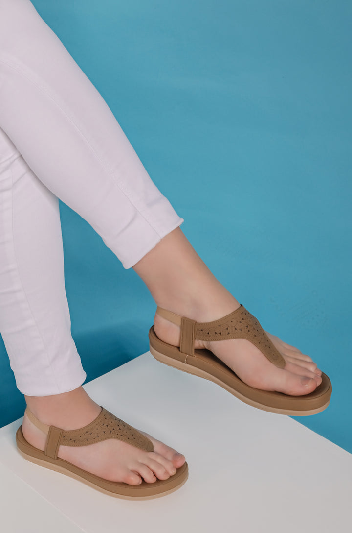 Shezone Beige Women Flats