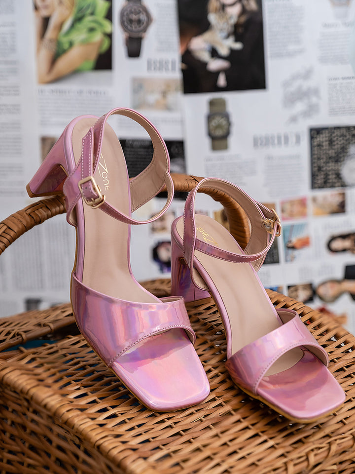 Shezone Pink Women Heels