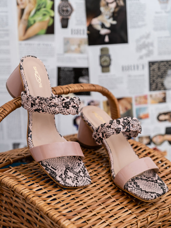 Shezone Pink Women Heels