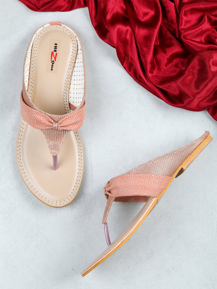 Shezone Peach Women Flats