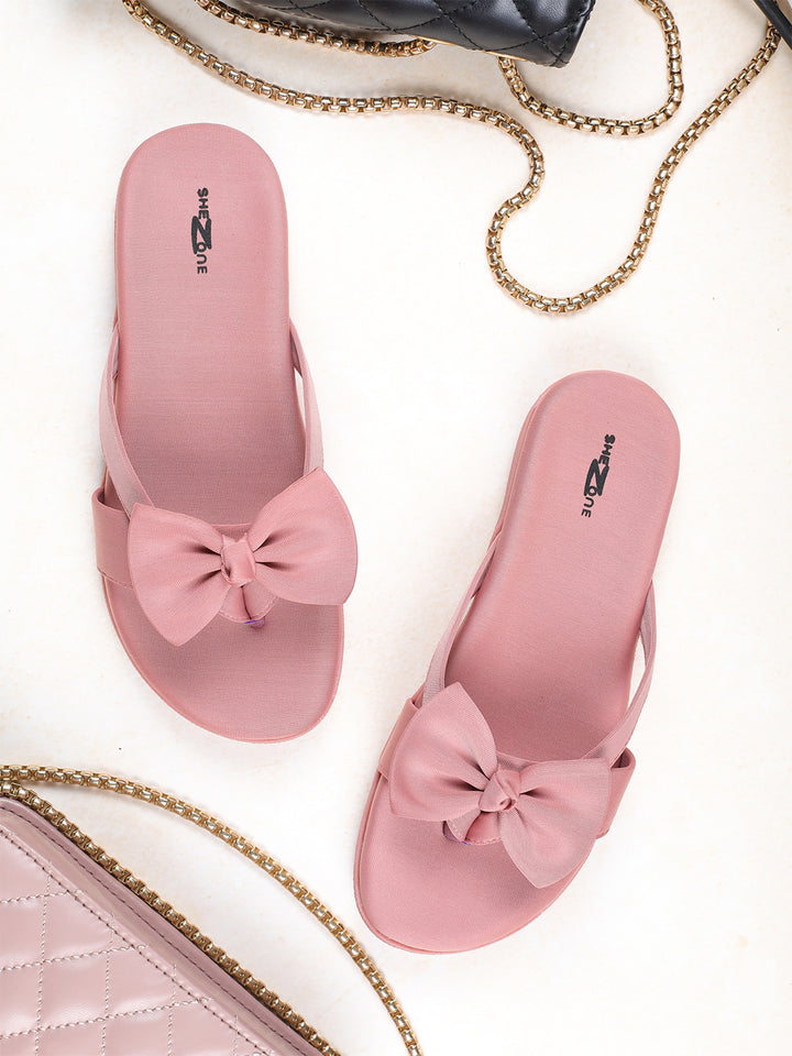 Shezone Women Peach Flats