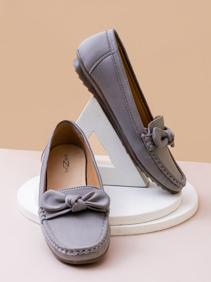 Shezone Grey Women Flats