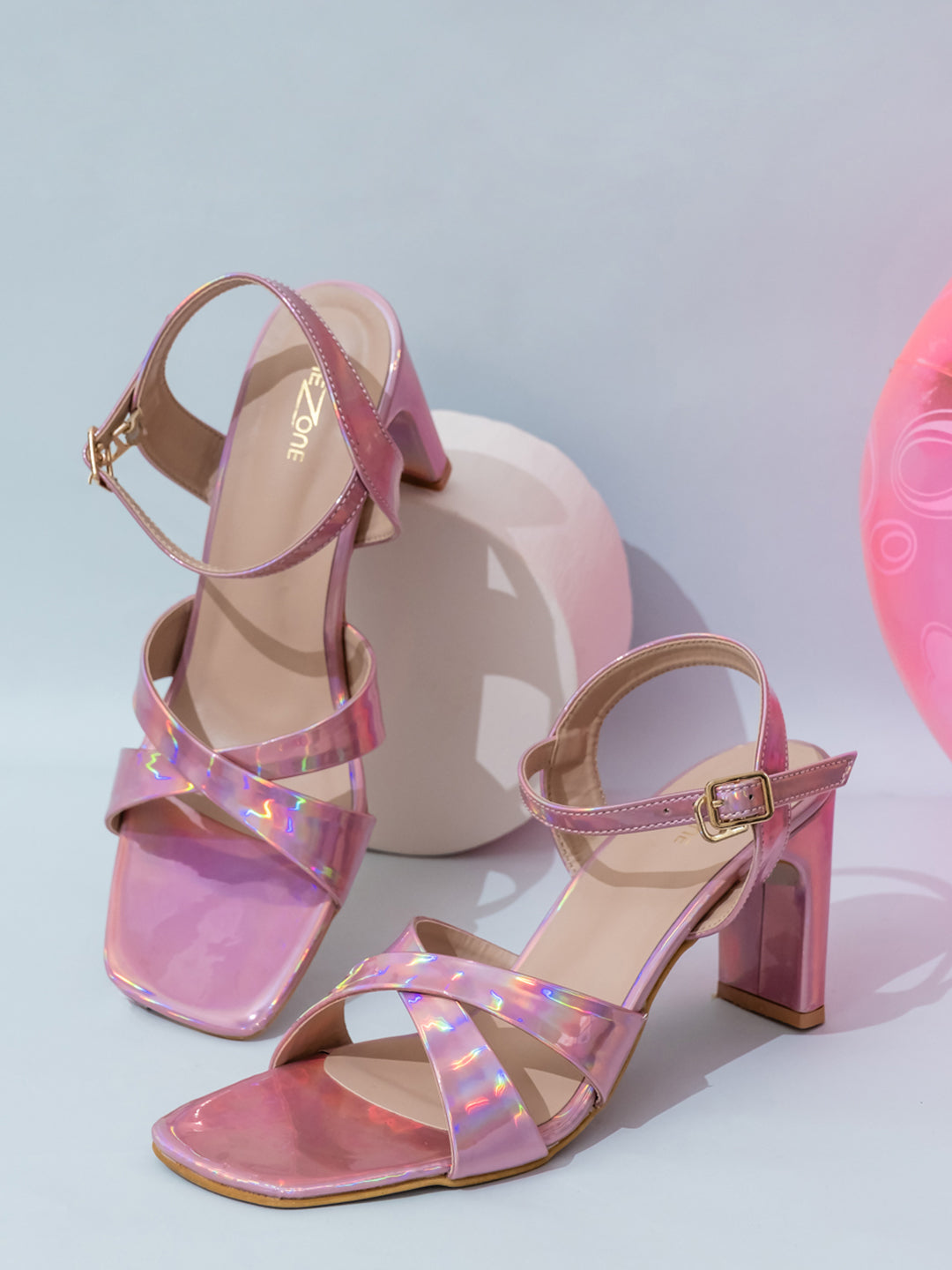 Shezone Pink Women Heels