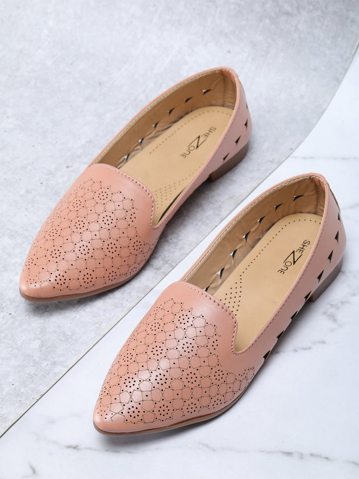 Shezone Peach Women Flats
