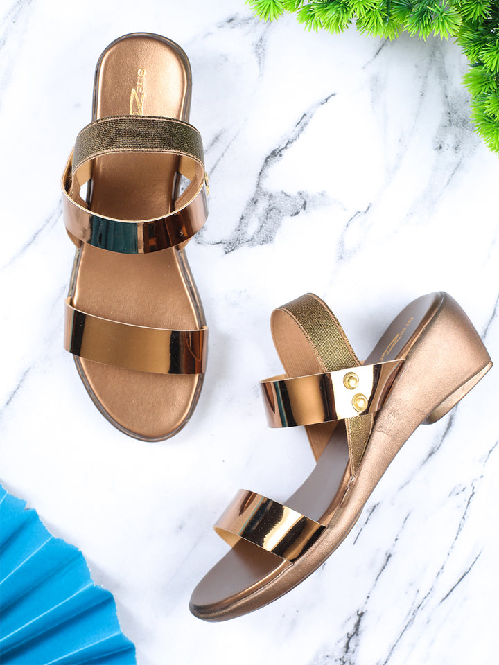 Shezone Copper Women Heels