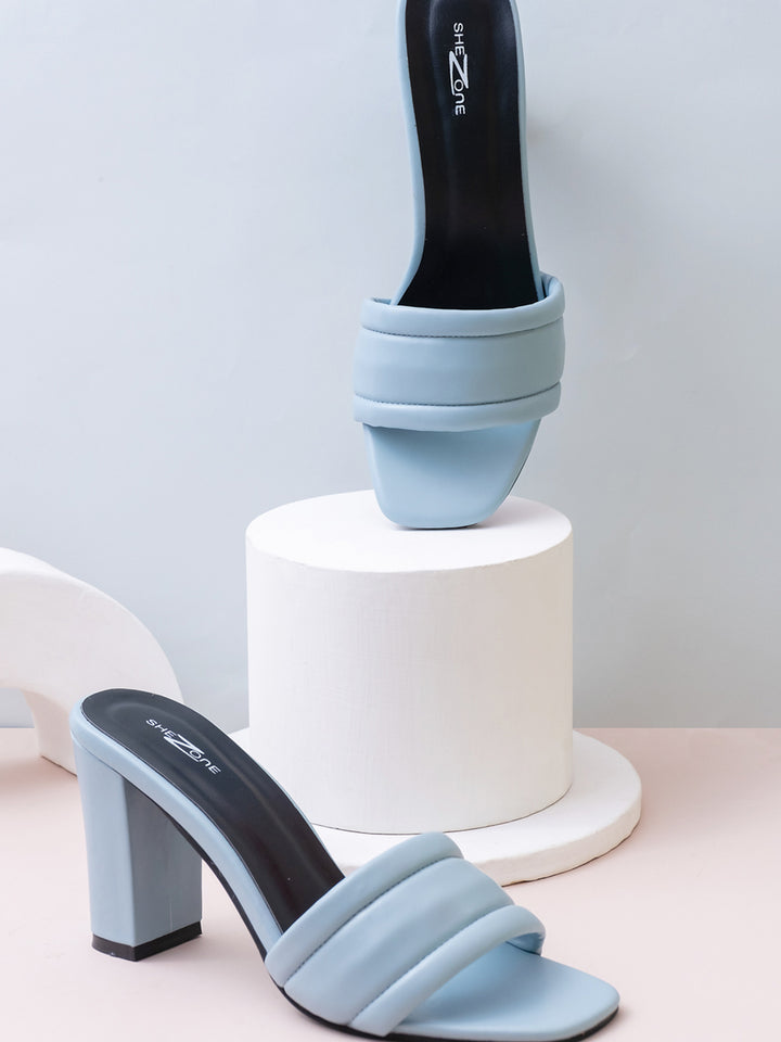 Shezone Blue Women Heels