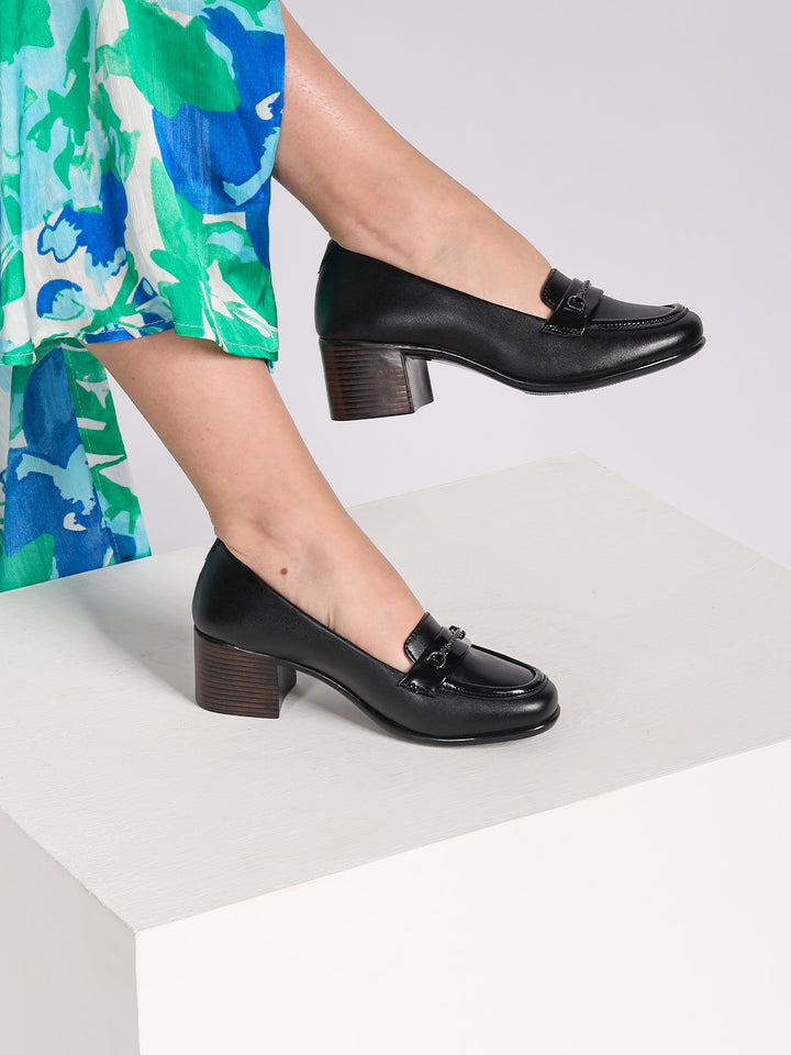 Shezone Black Women Loafers