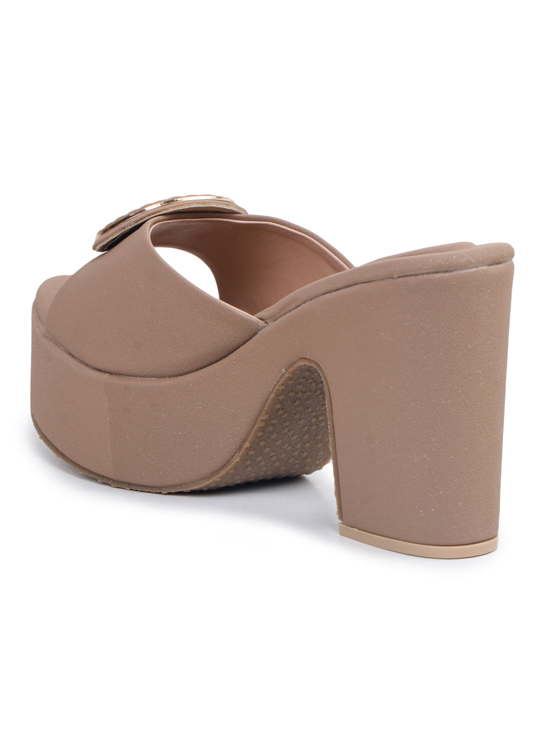 Shezone Beige Women Heels