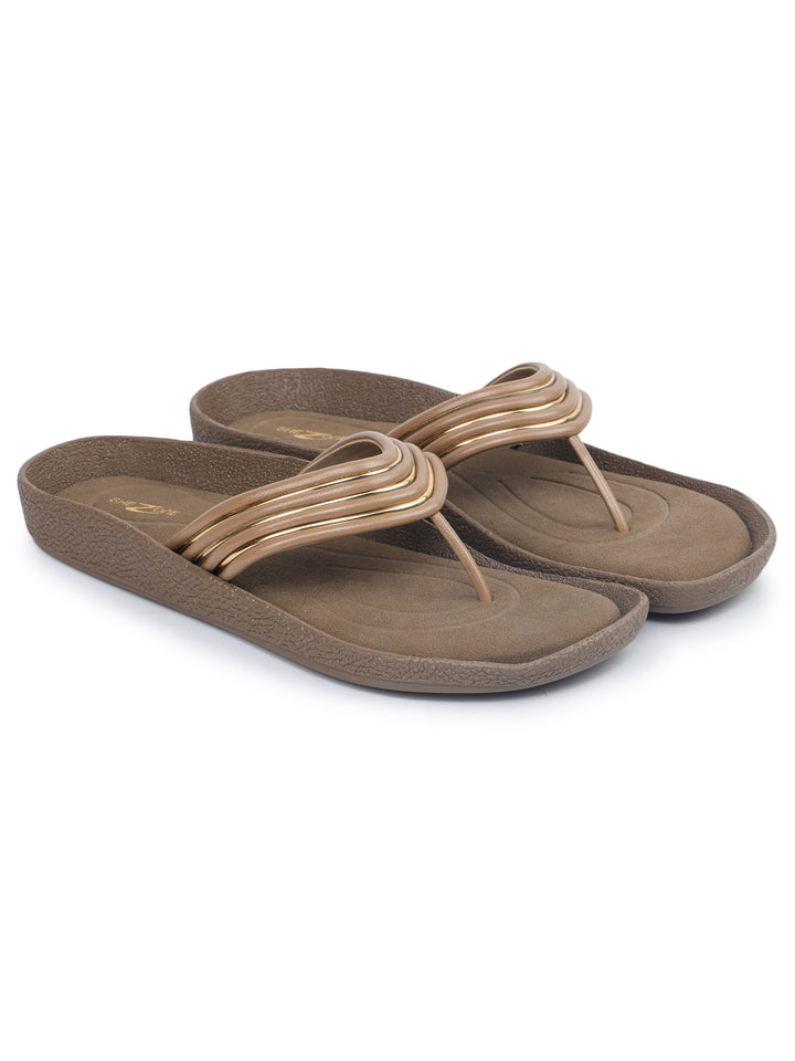 Shezone Beige Women Flats