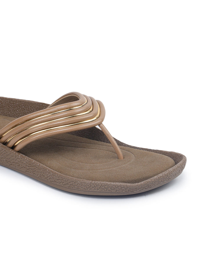 Shezone Beige Women Flats