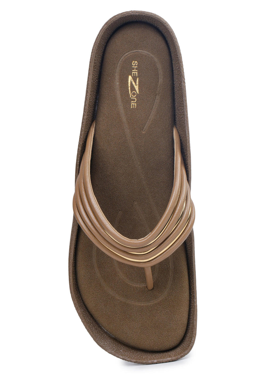 Shezone Beige Women Flats