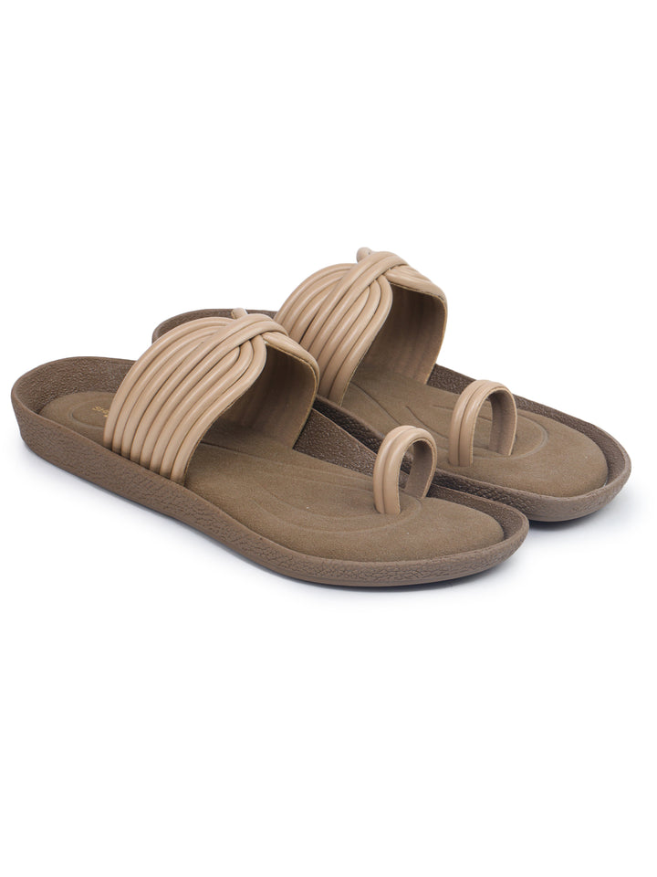 Shezone Beige Women Flats
