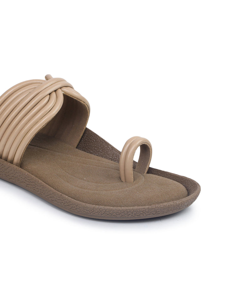 Shezone Beige Women Flats