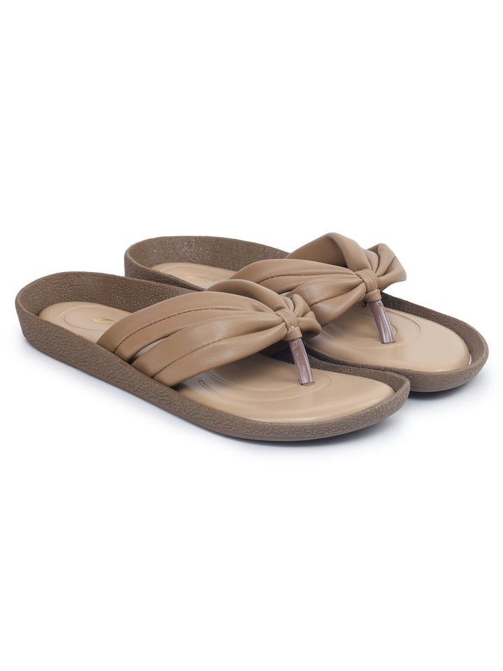 Shezone Beige Women Flats