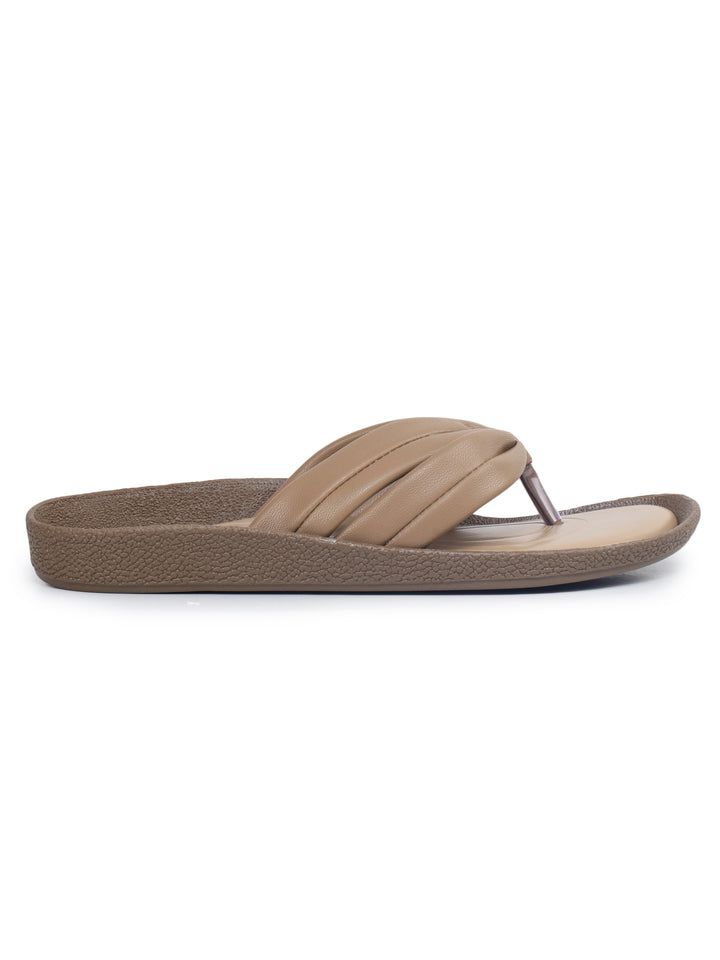 Shezone Beige Women Flats