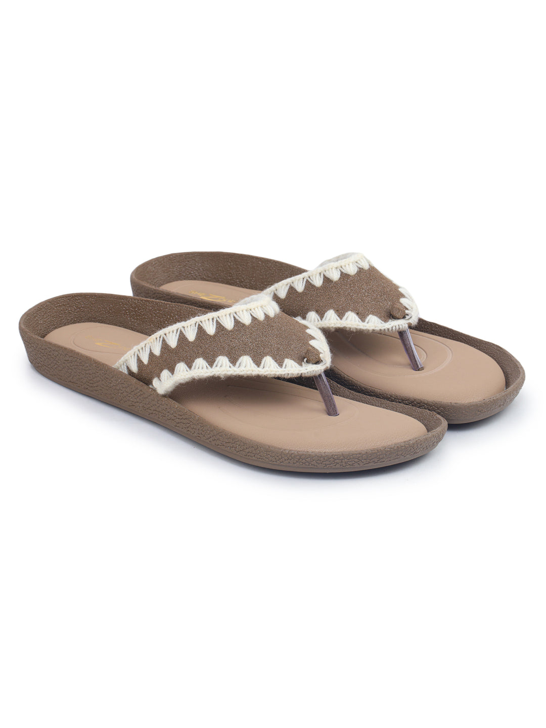 Shezone Beige Women Flats