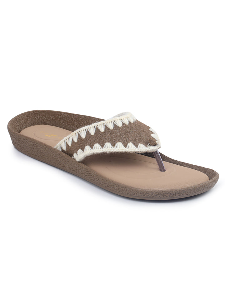 Shezone Beige Women Flats