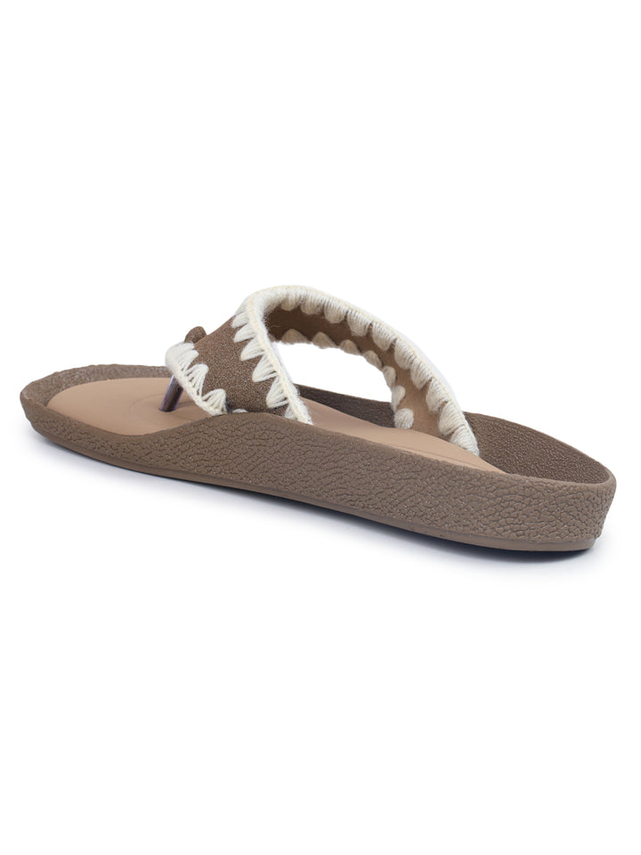 Shezone Beige Women Flats