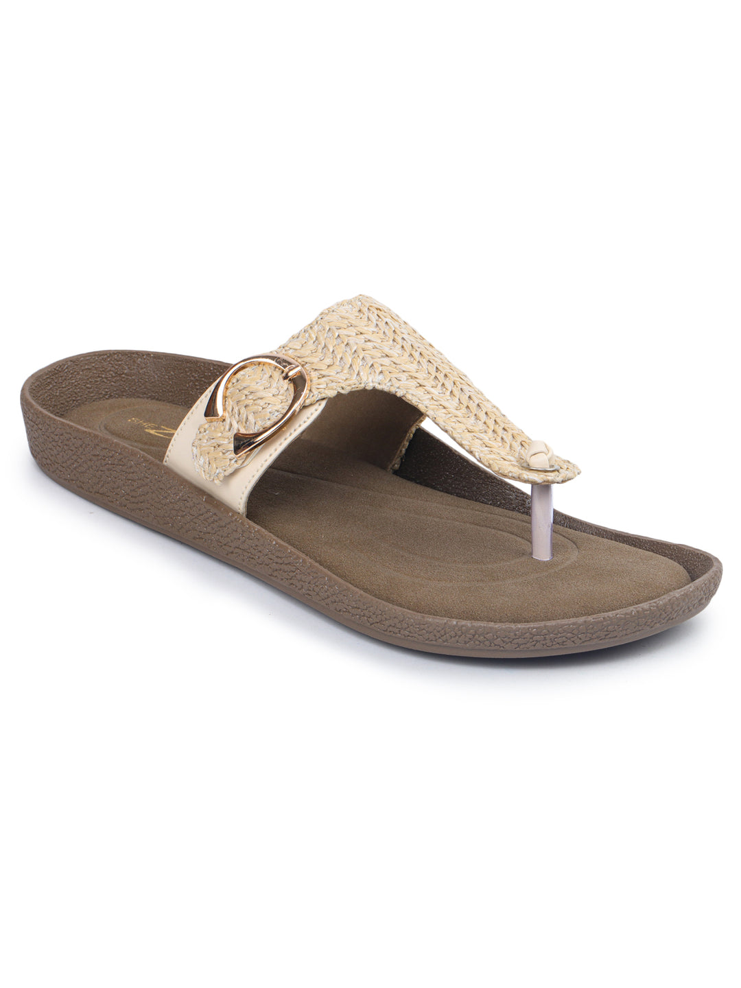 Shezone Cream Women Flats