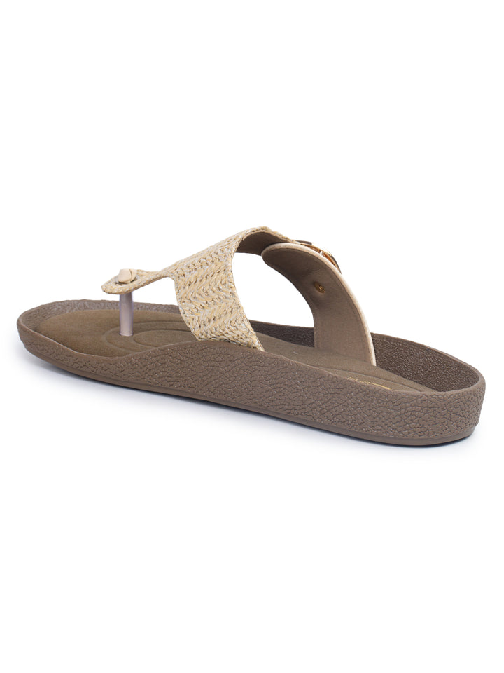 Shezone Cream Women Flats