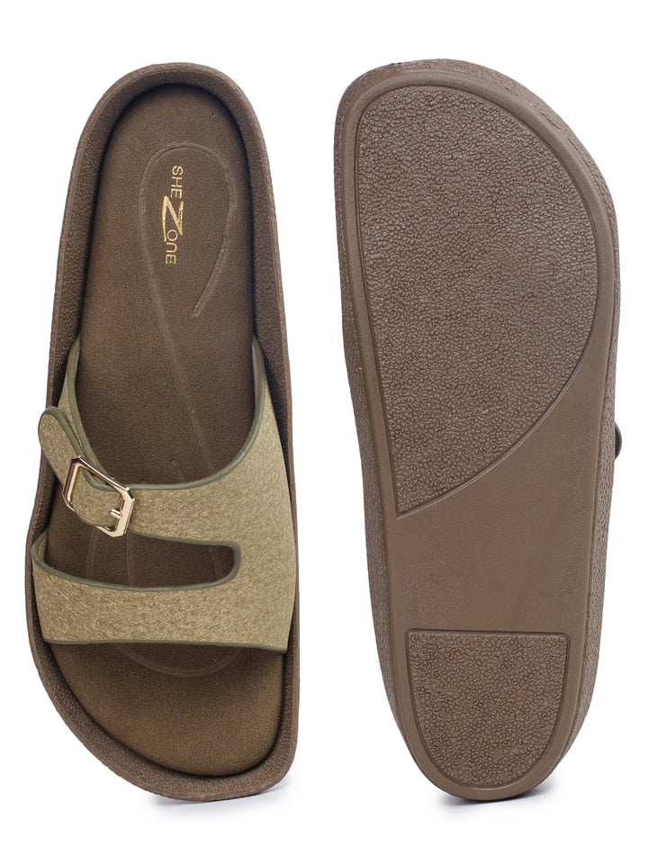 Shezone Mehndi Women Flats