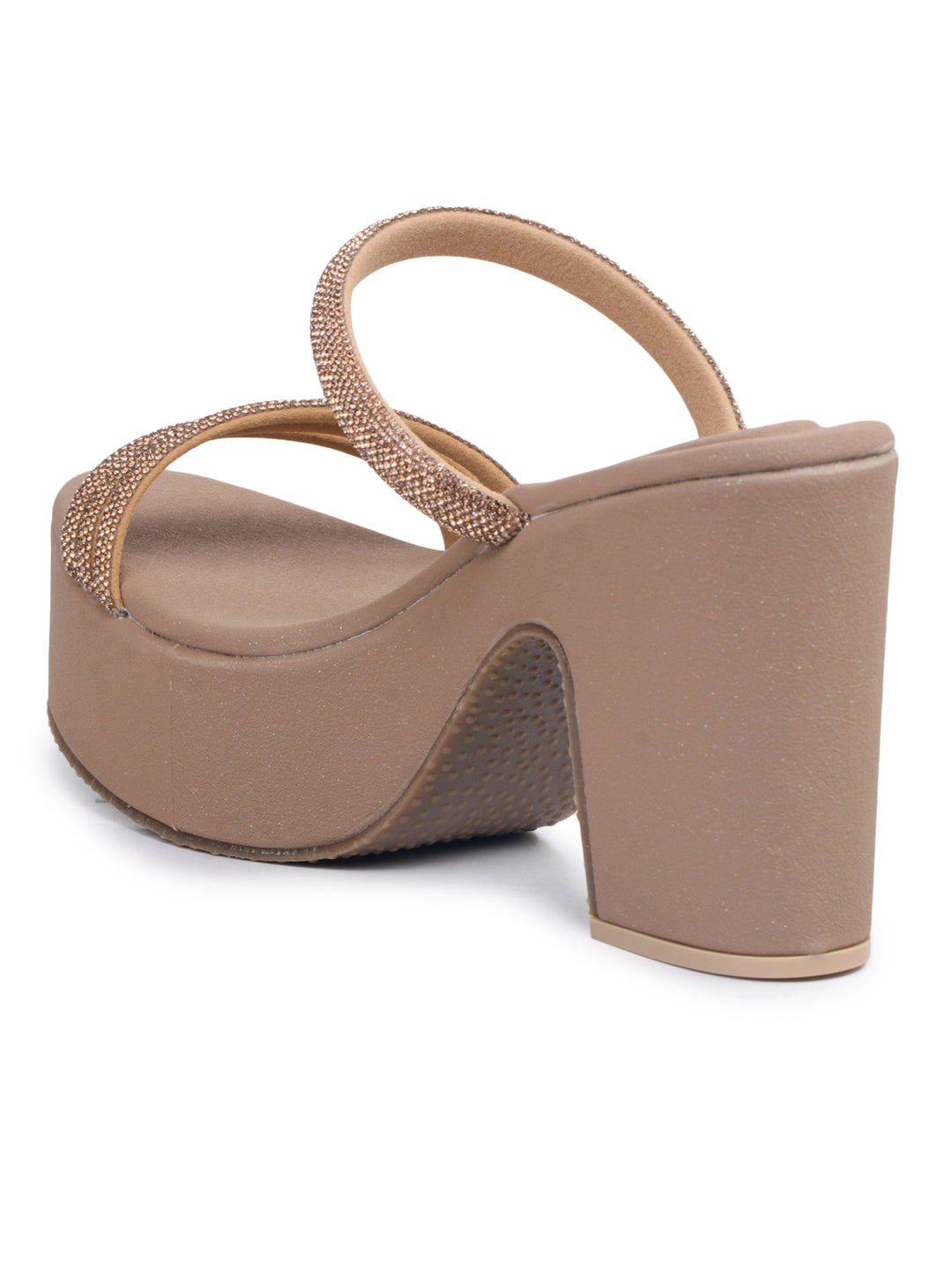 Shezone Beige Women Heels