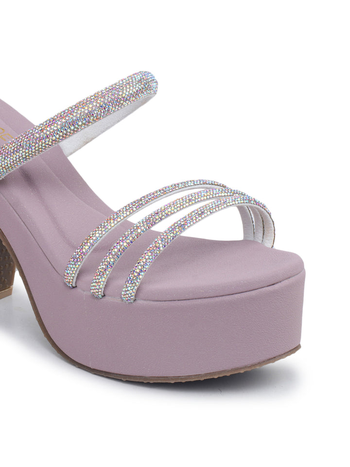 Shezone Lavender Women Heels