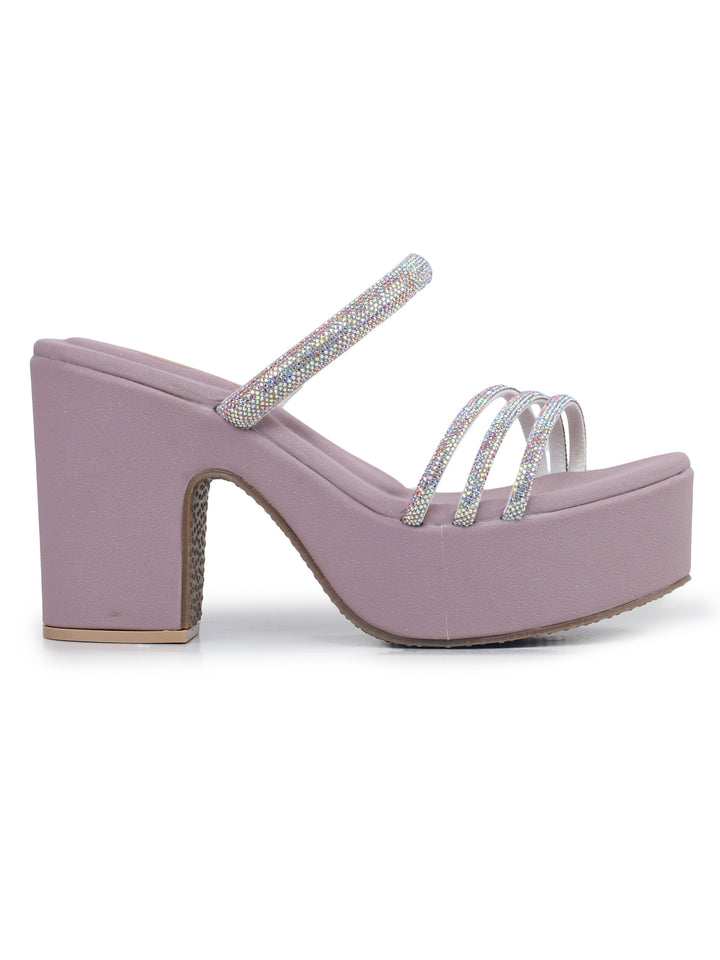 Shezone Lavender Women Heels