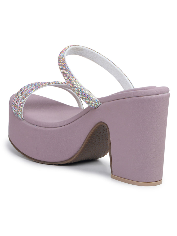 Shezone Lavender Women Heels