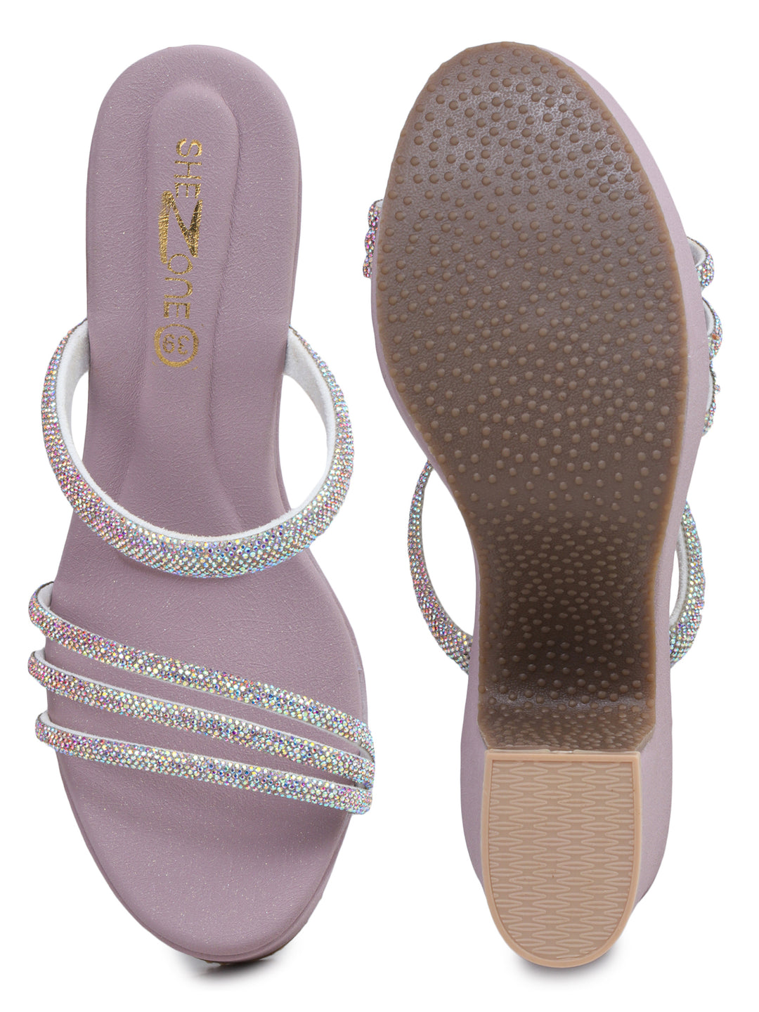 Shezone Lavender Women Heels