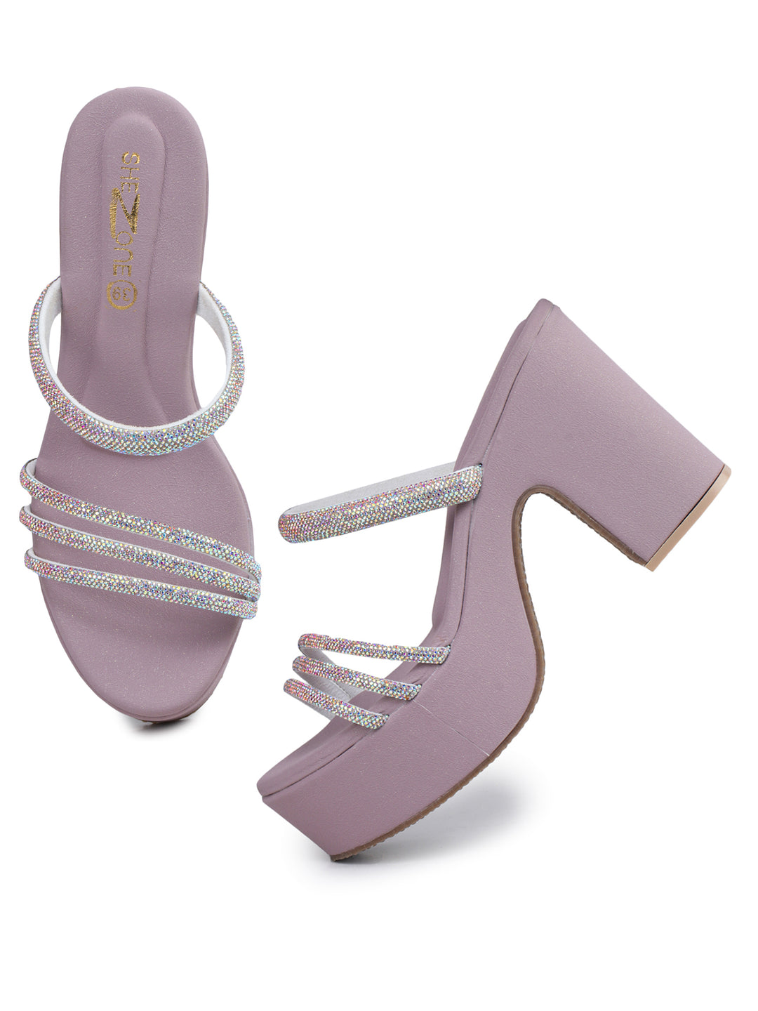 Shezone Lavender Women Heels