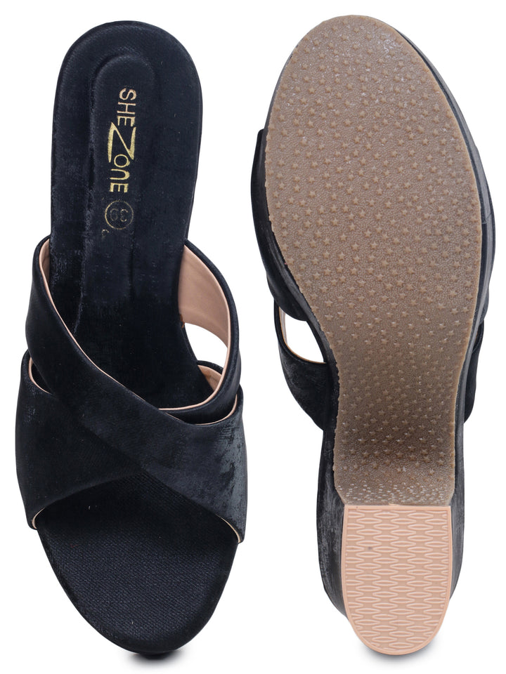 Shezone Black Women Heels